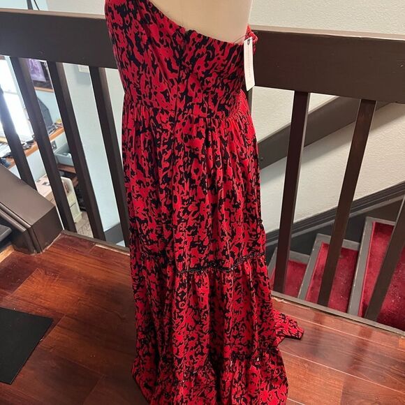 Anthropologie Red and Black Maxi Dress - Picture 5 of 13